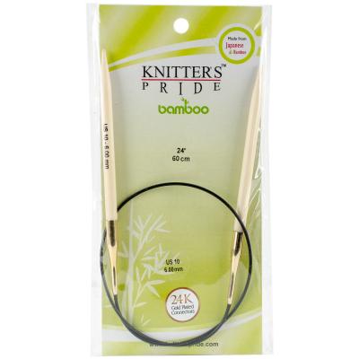 Knitters Pride-Bamboo Fixed Circular Needles 24'-Size 10/6mm