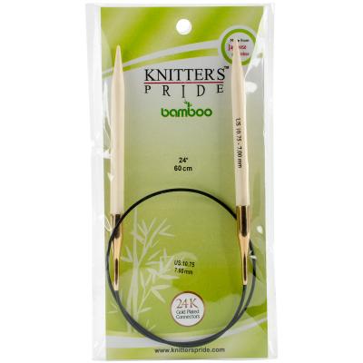 Knitters Pride-Bamboo Fixed Circular Needles 24'-Size 10.75/7mm
