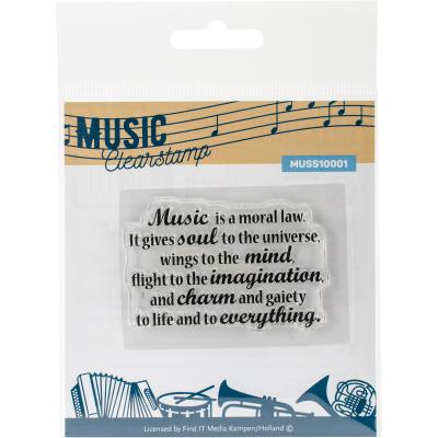 Find It Trading Clear Stamp 2'X3'-Music Series
