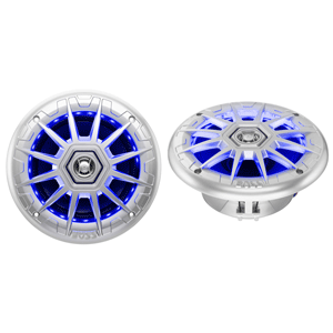 Boss Audio MRGB65S 6.5' 2-Way Coaxial Marine Speakers w/RGB LED Lights