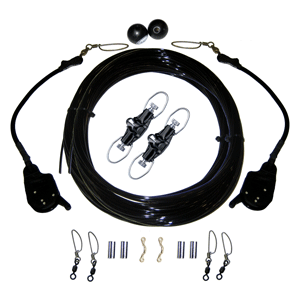 Rupp Single Rigging Kit W/Lok-Ups & Nok-Outs - 160 Black Mono