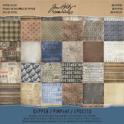 Idea-Ology Paper Stash Double-Sided Paper Pad 12'X12' 36/Pkg-Dapper
