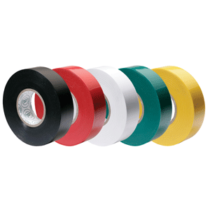 Ancor Premium Assorted Electrical Tape - 1/2' x 20 - Black / Red / White / Green / Yellow