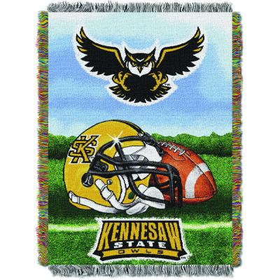 Kennesaw State OFFICIAL Collegiate 'Home Field Advantage' Woven Tapestry Throw