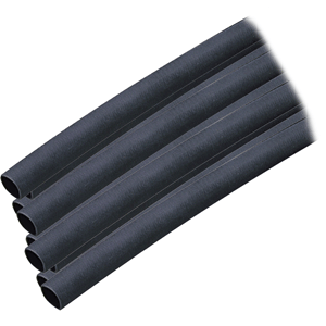 Ancor Adhesive Lined Heat Shrink Tubing (ALT) - 1/4' x 6' - 10-Pack - Black