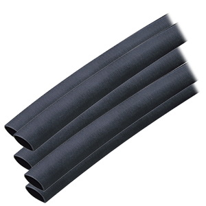 Ancor Adhesive Lined Heat Shrink Tubing (ALT) - 3/8' x 12' - 5-Pack - Black