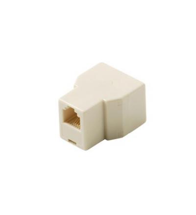 4C T-ADAPTER JACK-JACK-JACK IVORY