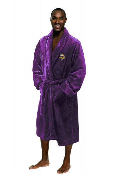 Vikings OFFICIAL National Football League, 26'x 47' Large/Extra Large Mens Silk Touch Bath Robe  by The Northwest Company