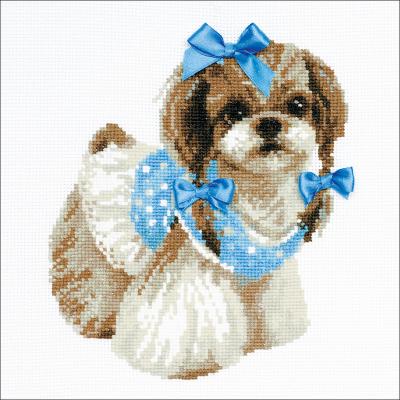 RIOLIS Counted Cross Stitch Kit 9.75'X9.75'-Shih Tzu (14 Count)