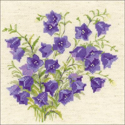 RIOLIS Counted Cross Stitch Kit 7.75'X7.75'-Bellflower (14 Count)