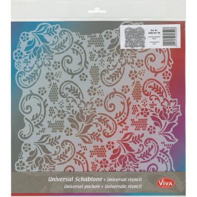 Viva Decor Large Background Stencil 11.4'X11.4'-Lace