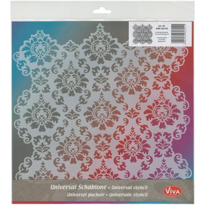 Viva Decor Large Background Stencil 11.4'X11.4'-Ornament