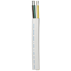 Ancor Trailer Cable - 16/4 AWG - Yellow/White/Green/Brown - Flat - 100