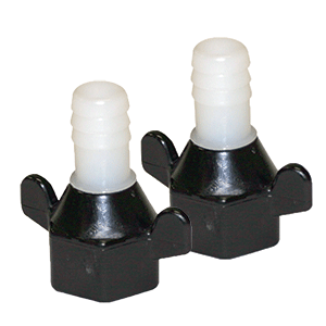 Shurflo by Pentair 1/2' Barb x 1/2' NPT-F Hex/Wingnut Straight Fitting
