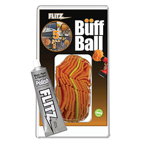 Flitz Buff Ball - Large 5' - White w/1.76oz Tube Flitz Polish