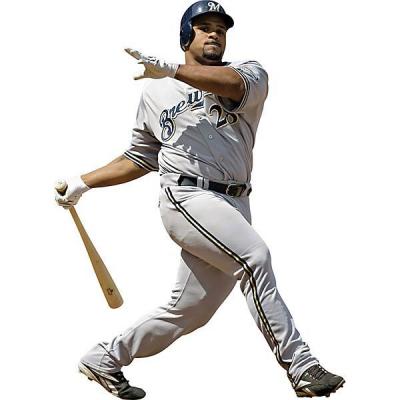 Prince Fielder Fathead MLB Brewers Baseball Wall Accent