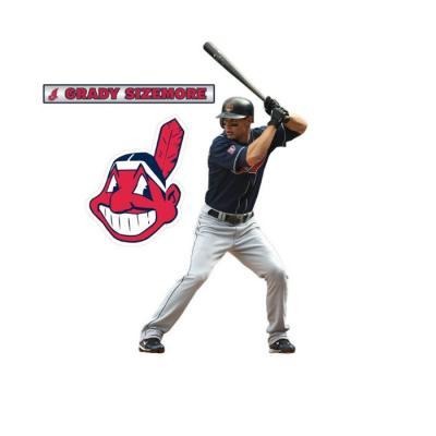 Grady Sizemore Fathead Jr MLB Indians Baseball Wall Sticker