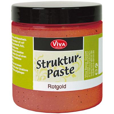 Viva Decor Structure Paste 8.45oz-Red Gold