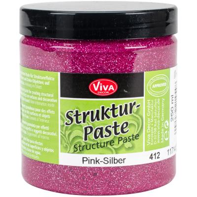 Viva Decor Structure Paste 8.45oz-Pink Silver
