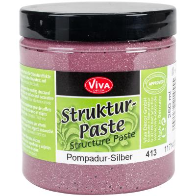 Viva Decor Structure Paste 8.45oz-Pompadur Silver