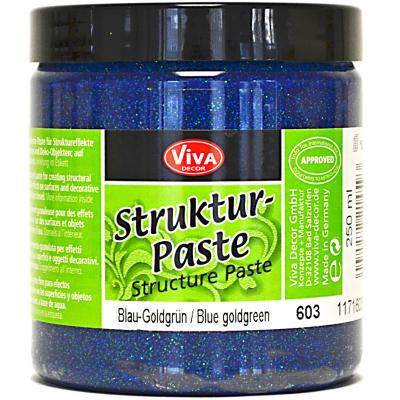 Viva Decor Structure Paste 8.45oz-Blue Goldgreen