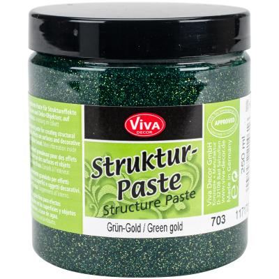 Viva Decor Structure Paste 8.45oz-Green Gold