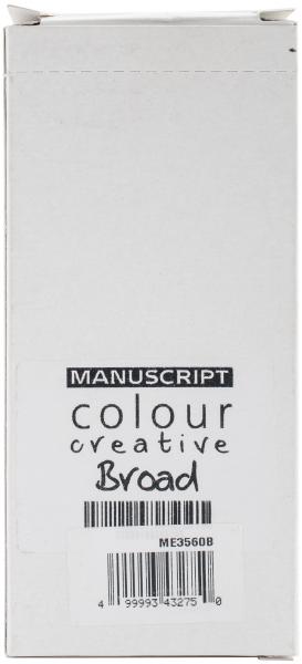 Manuscript Colour Creative Markers Broad Tip 12/Pkg-Purple
