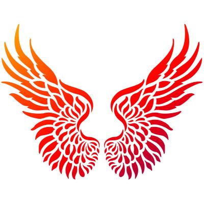 Viva Decor Universal Stencil 8.27'X11.69'-Wings