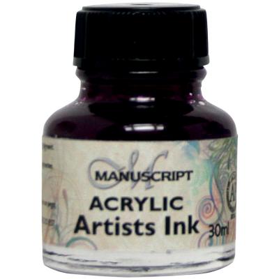 Manuscript Acrylic Artists Ink 30ml-Purple Lake