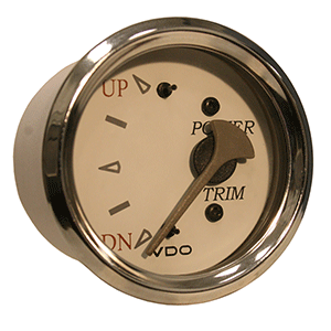 VDO Allentare White/Grey Trim Gauge - For Use w/Mercury/Volvo/Yamaha 2001+ Engines - 12V