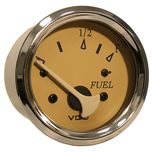 VDO 2-1/16' (52mm) Allentare Teak Fuel Level Gauge - 12V