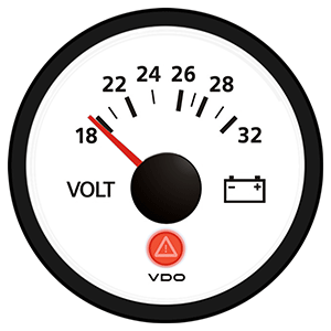 VDO Viewline Ivory 24V Voltmeter