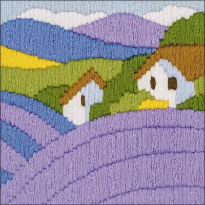 RIOLIS Longstitch Kit 4.75'X4.75'-Lavender (10 Count)