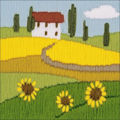 RIOLIS Longstitch Kit 4.75x4.75'-Sunflowers (10 Count)