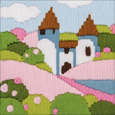 RIOLIS Longstitch Kit 4.75'X4.75'-Pink Garden (10 Count)