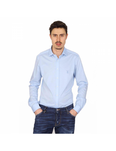 V 1969 Italia mens long sleeve shirt Paris Jersey Azzurro