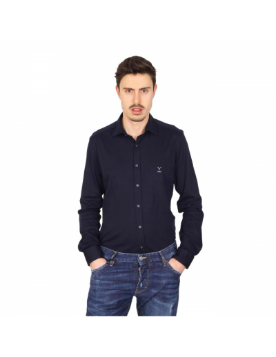 V 1969 Italia mens long sleeve shirt Paris Jersey Blu