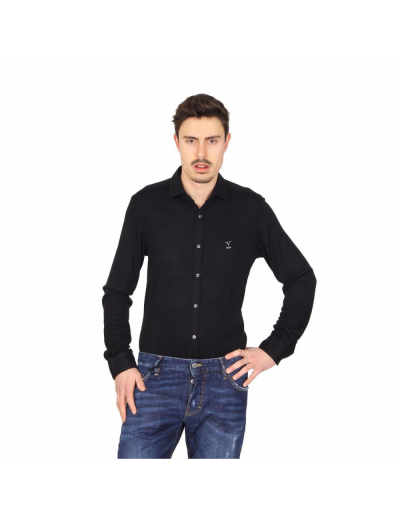 V 1969 Italia mens long sleeve shirt Paris Jersey Nero