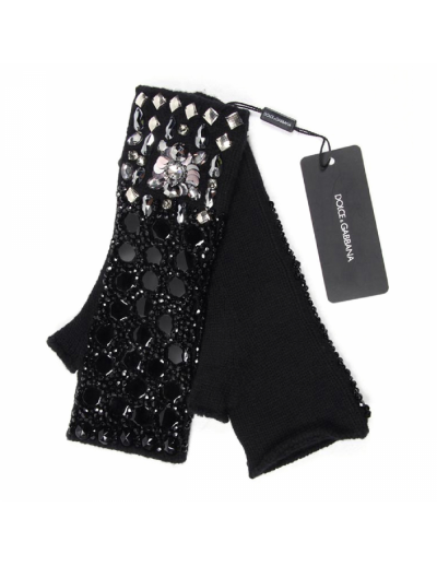 Dolce & Gabbana ladies fingerless jewel glove FIG34K F49CR S8434