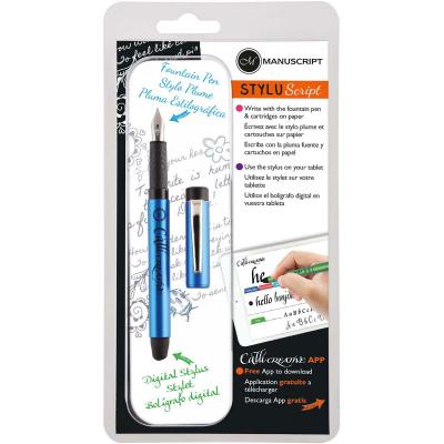 Manuscript Styluscript Fountain Pen-Assorted