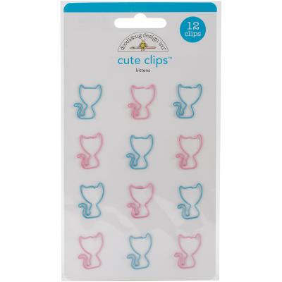 Doodlebug Cute Clips 12/Pkg-Kittens