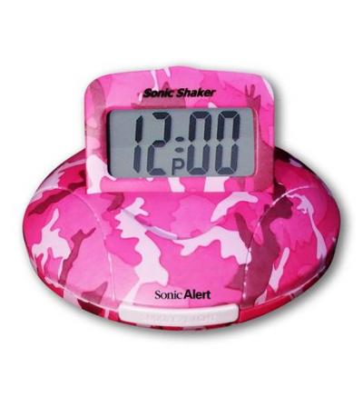 Sonic Boom Alarm Clock in Pink Camo