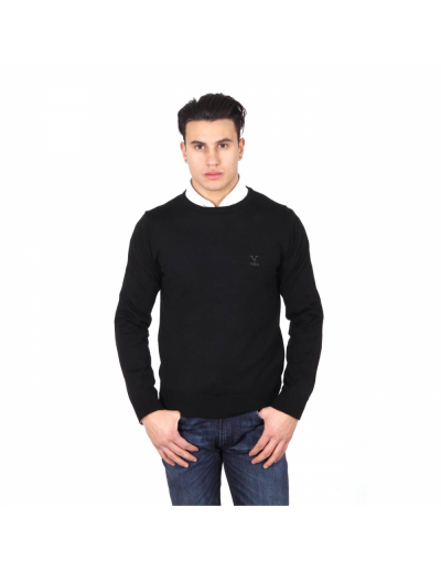 V 1969 Italia mens round neck sweater 9800 GIROCOLLO NERO