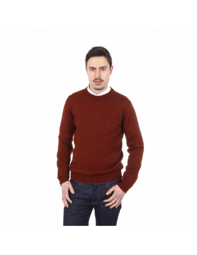 V 1969 Italia mens round neck sweater 9802 GIROCOLLO BORDEAUX