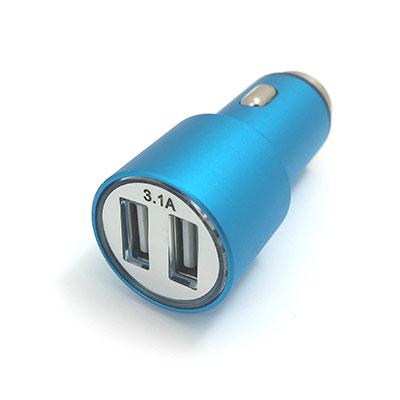 Blu USB Car Chrgr 2 Ports 3.1A