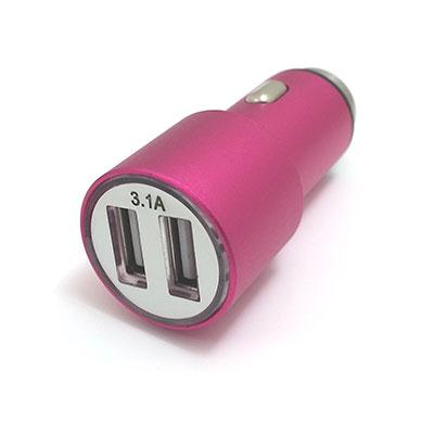 Pnk USB Car Chrgr 2 Ports 3.1A