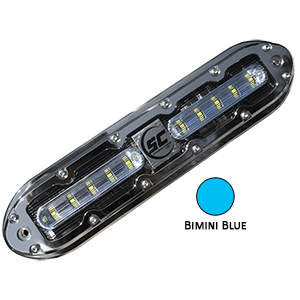 Shadow-Caster SCM-10 LED Underwater Light w/20 Cable - 316 SS Housing - Bimini Blue