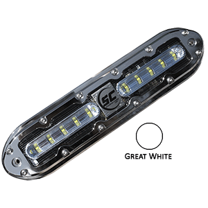 Shadow-Caster SCM-10 LED Underwater Light w/20 Cable - 316 SS Housing - Great White
