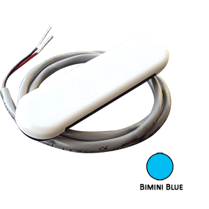 CLOSEOUT - Shadow-Caster Courtesy Light w/2 Lead Wire - White ABS Cover - Bimini Blue - 4-Pack