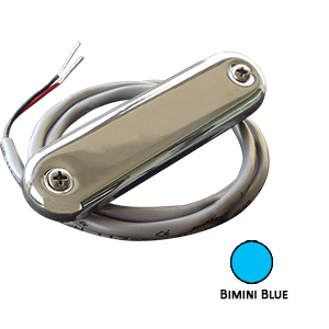 Shadow-Caster Courtesy Light w/2 Lead Wire - 316 SS Cover - Bimini Blue - 4-Pack